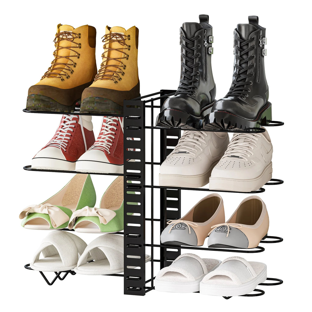 Pot Organizer Rack 8 Tiers Pots and Pans Organizer, Pot Lid Organizer for Kitchen Cabinet Cookware Organizers and Storage,Upgraded