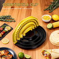 4-In-1 Tortilla Sealer Crimper Press – Adjustable 4"-6"-8"-10" Tortilla & Taco/Burrito Maker Tool | Easy to Clean, Bpa-Free, Durable & Fun for Family Cooking- Kitchen, Utensils (Yellow & Black)